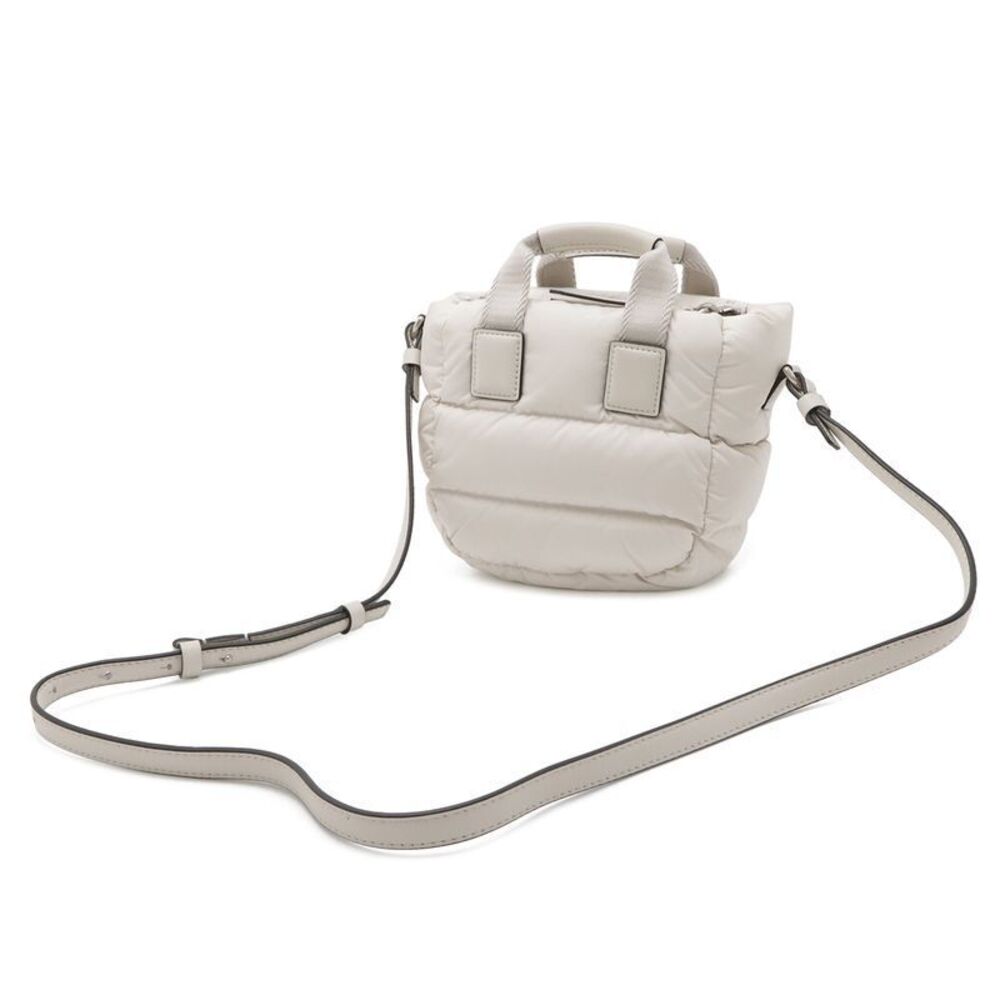 Moncler Micro Caradoc Mini Tote 2-Way Shoulder Bag Nylon White - Picture 2 of 8